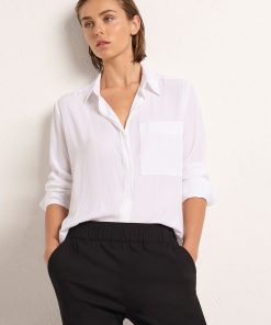Mela Purdie Single Pocket Shirt - White