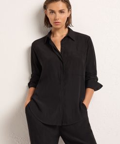 Mela Purdie Single Pocket Shirt - Black