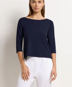 Mela Purdie Relaxed Boat Neck - French Navy