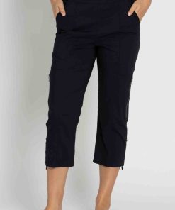 Mela Purdie Cropped Zip Cargo - Navy