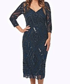 Jesse Harper Short Beaded Dress - Midnight