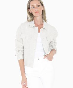 Jump Boxy Jacket - Natural Flax