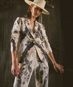 Once Was Leandro Contrast Blazer - Imperial Stone