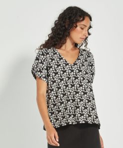Verge Pixie Top - Black/White
