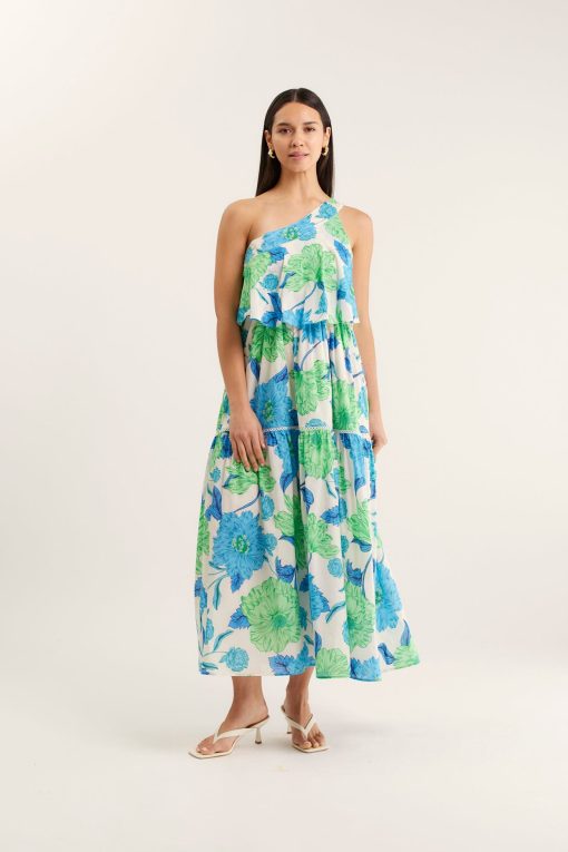 Alessandra Olympia Dress-Calypso Blue