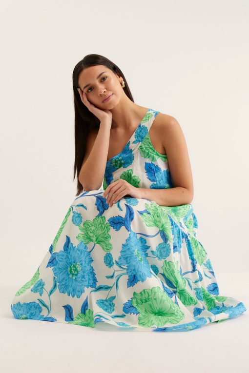 Alessandra Olympia Dress-Calypso Blue - Image 4