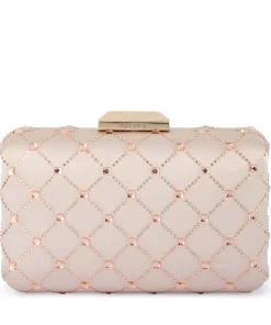 Olga Berg Violet Clutch - Rose Gold/Natural