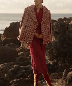 Zoe Kratzmann Revel Coat - Berry Check
