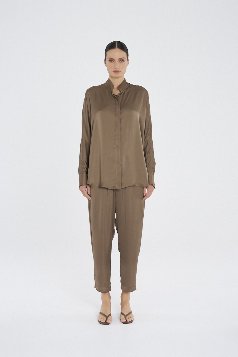 Mela Purdie Dolman Villa Shirt - Sepia - Image 2