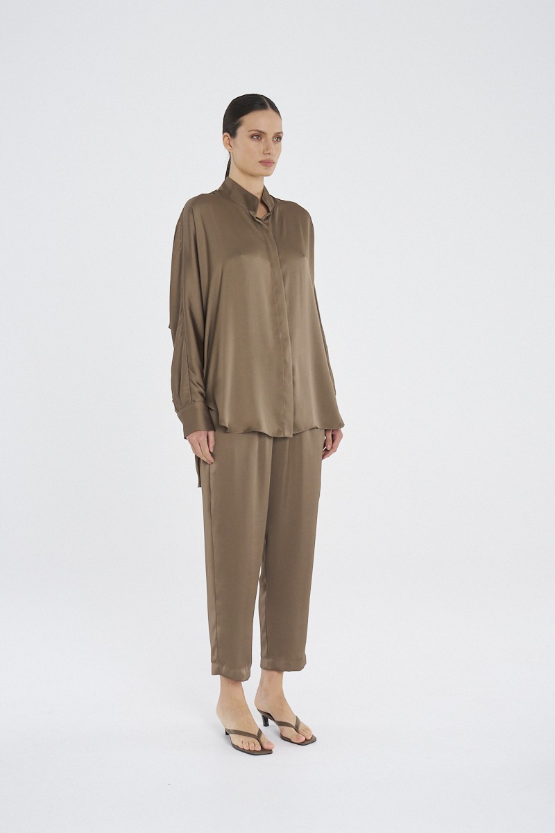 Mela Purdie Dolman Villa Shirt - Sepia - Image 3