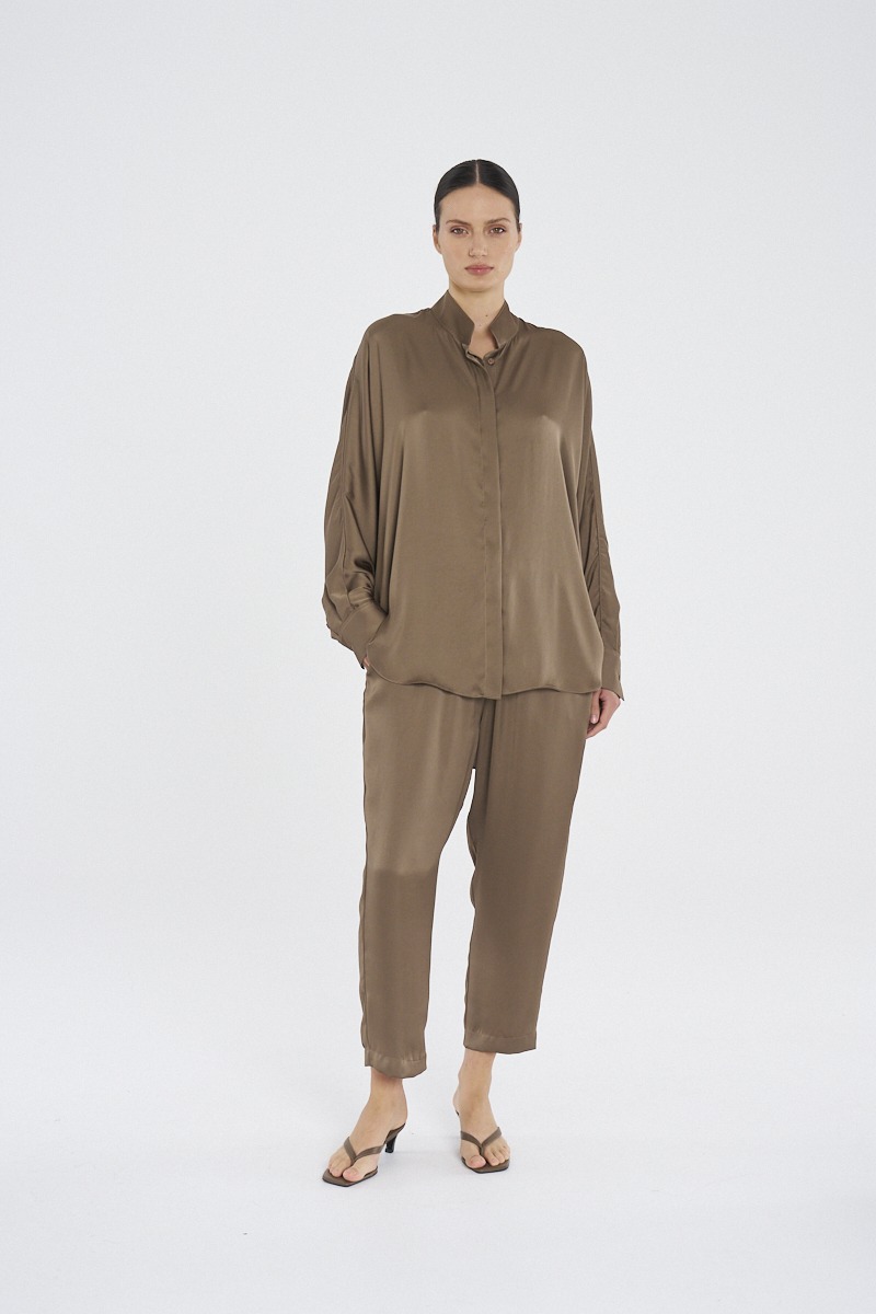 Mela Purdie Dolman Villa Shirt - Sepia