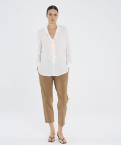 Mela Purdie Lariat Blouse - White