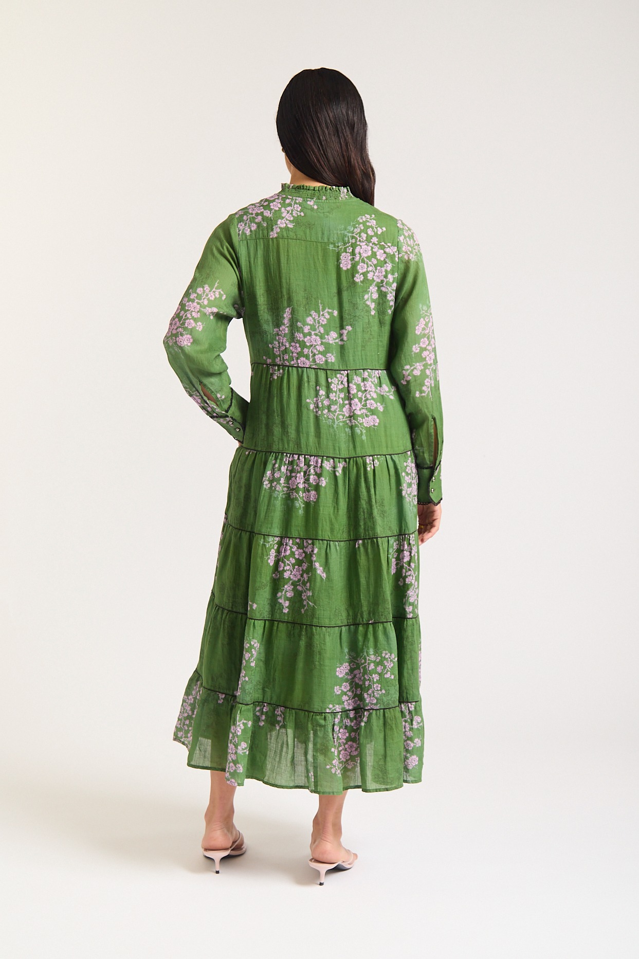 Alessandra Martina Long Sleeve Dress -Maple Print - Image 5