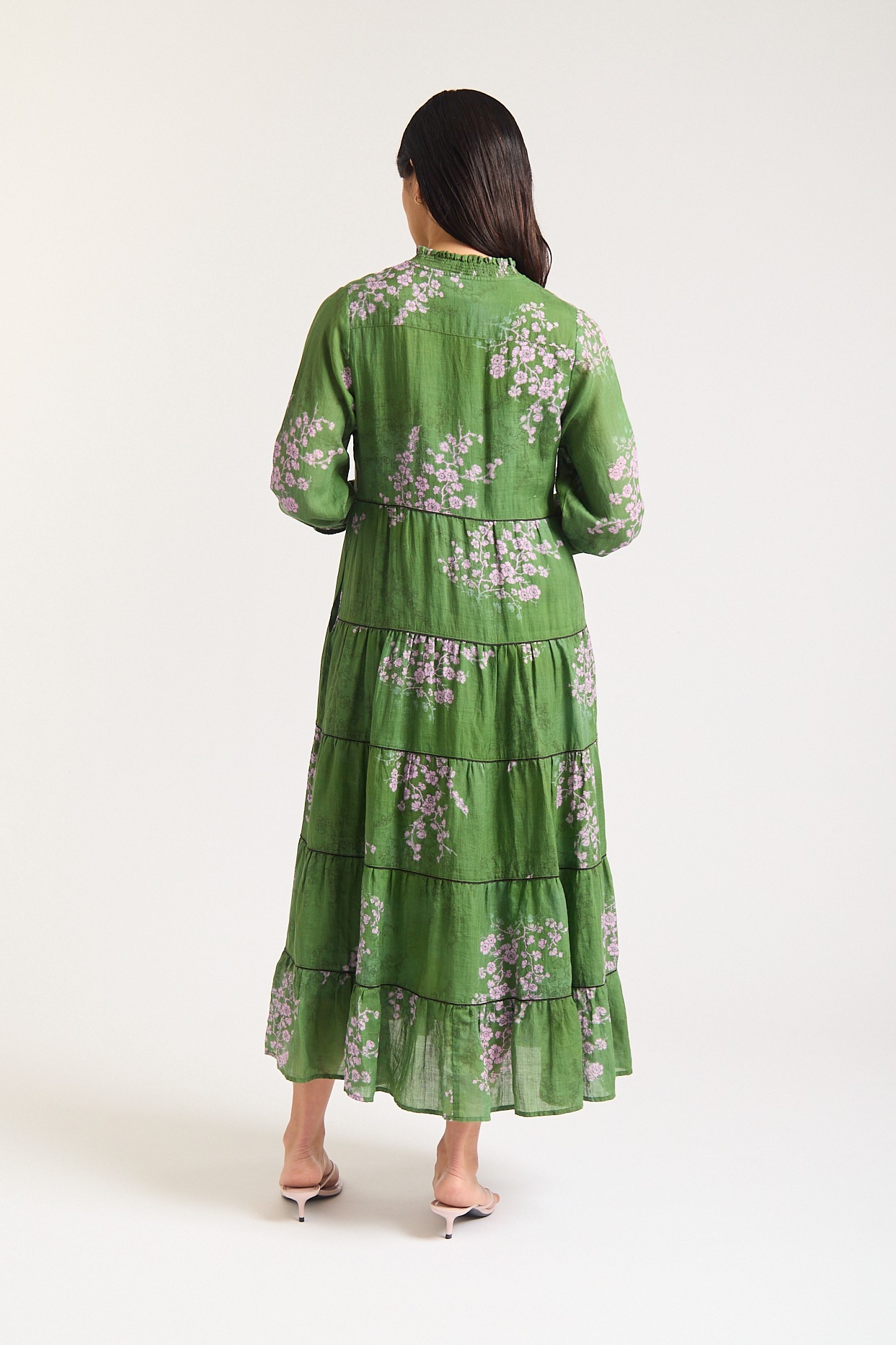 Alessandra Martina Long Sleeve Dress -Maple Print - Image 4