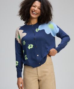 Zaket and Plover Petal Play Cardi - Denim