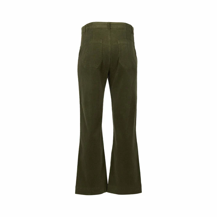 Vassalli Daily Cord Pant Wide Leg - Deep Sage - Image 5