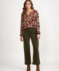 Vassalli Daily Cord Pant Wide Leg - Deep Sage