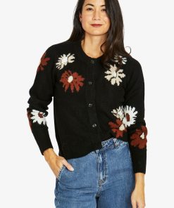 Jump Daisy Cardigan - Black Combo
