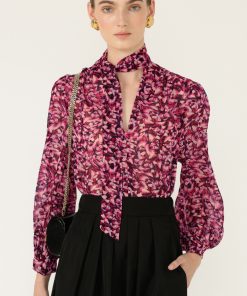 Sacha Drake Jedda Blouse - Pink/Lilac Feather