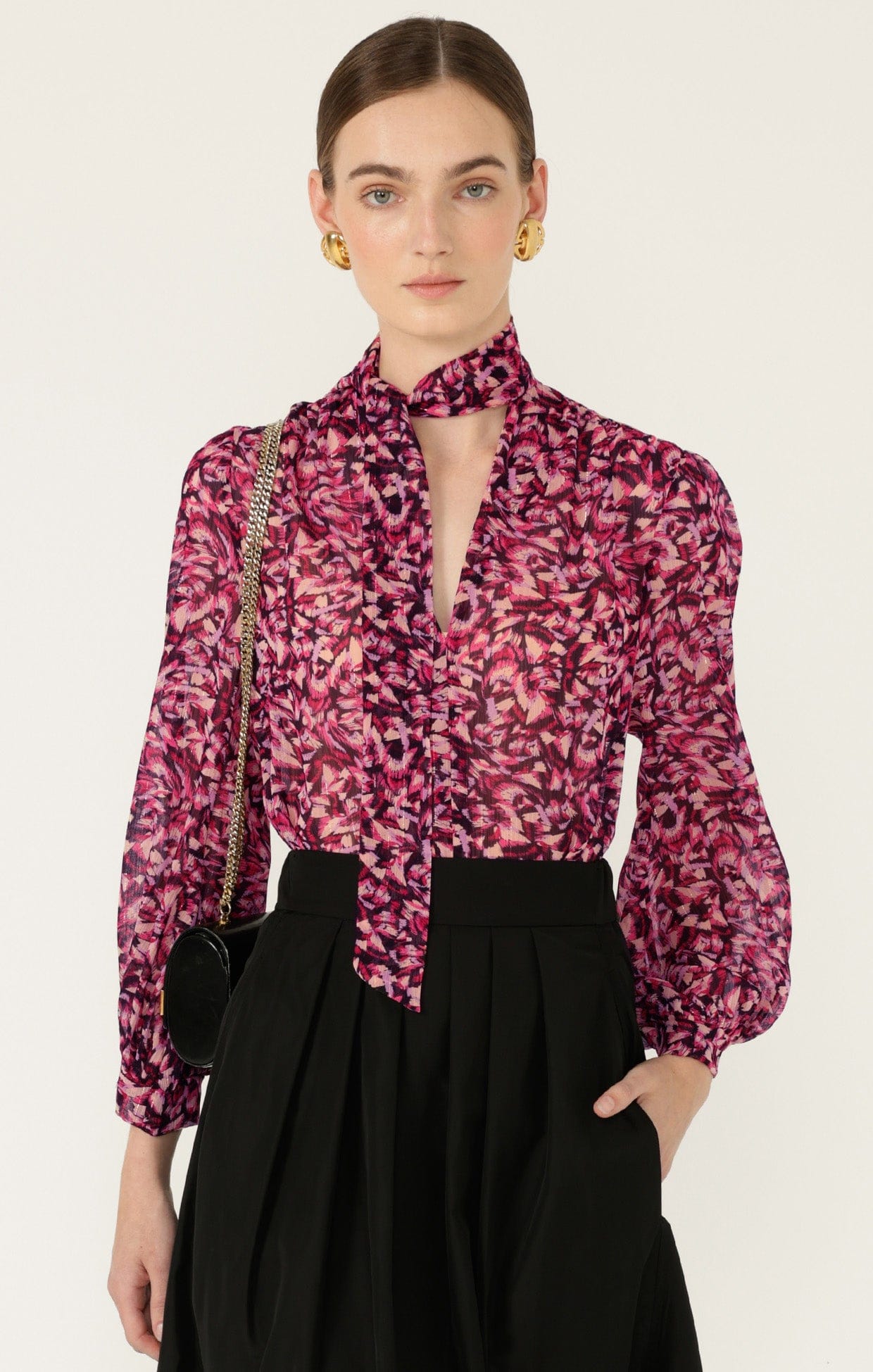 Sacha Drake Jedda Blouse - Pink/Lilac Feather