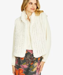 Ping Pong Arlo Faux Fur Vest - Ivory