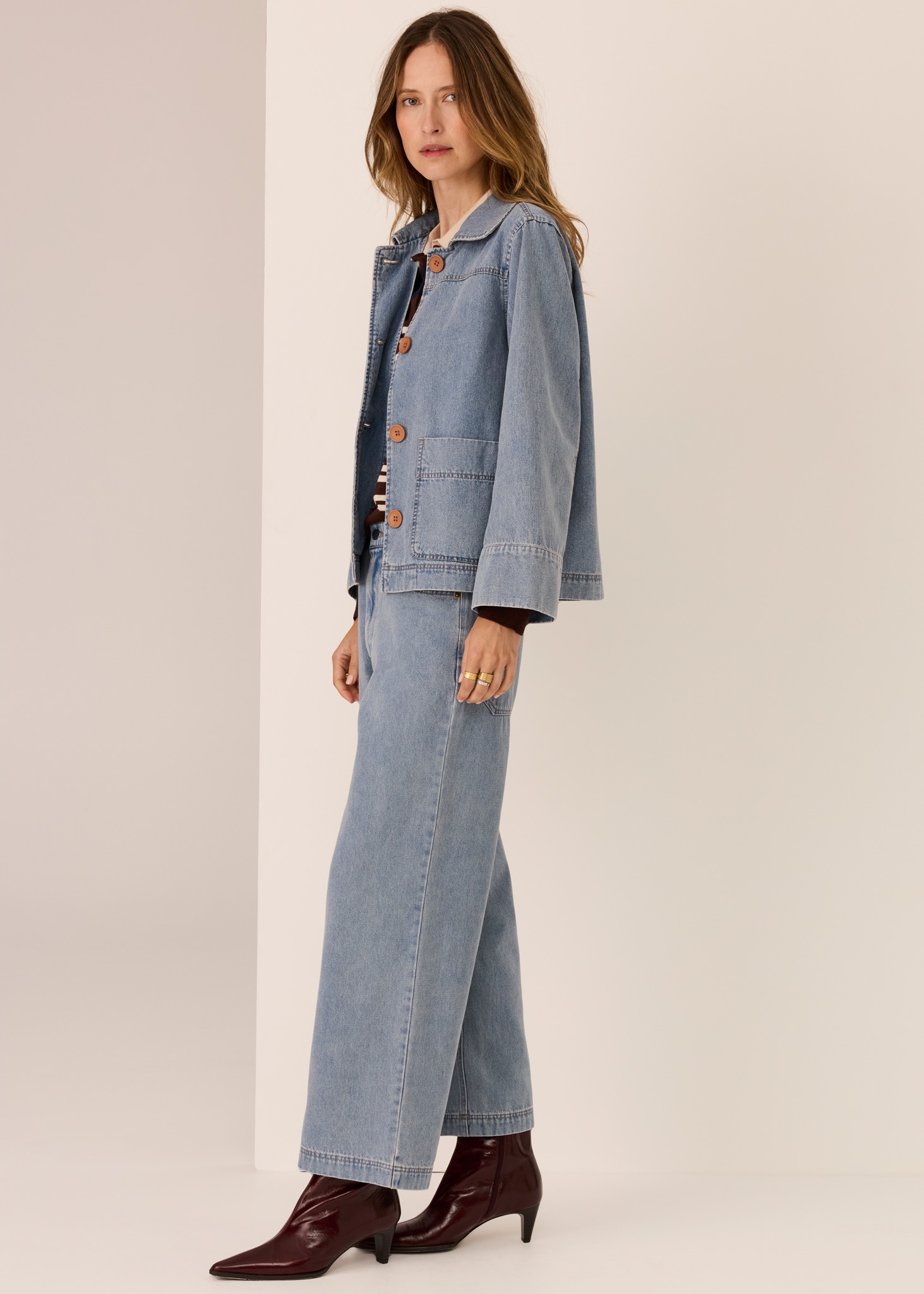 POL Andie Cropped Jean - Blue Wash - Image 7