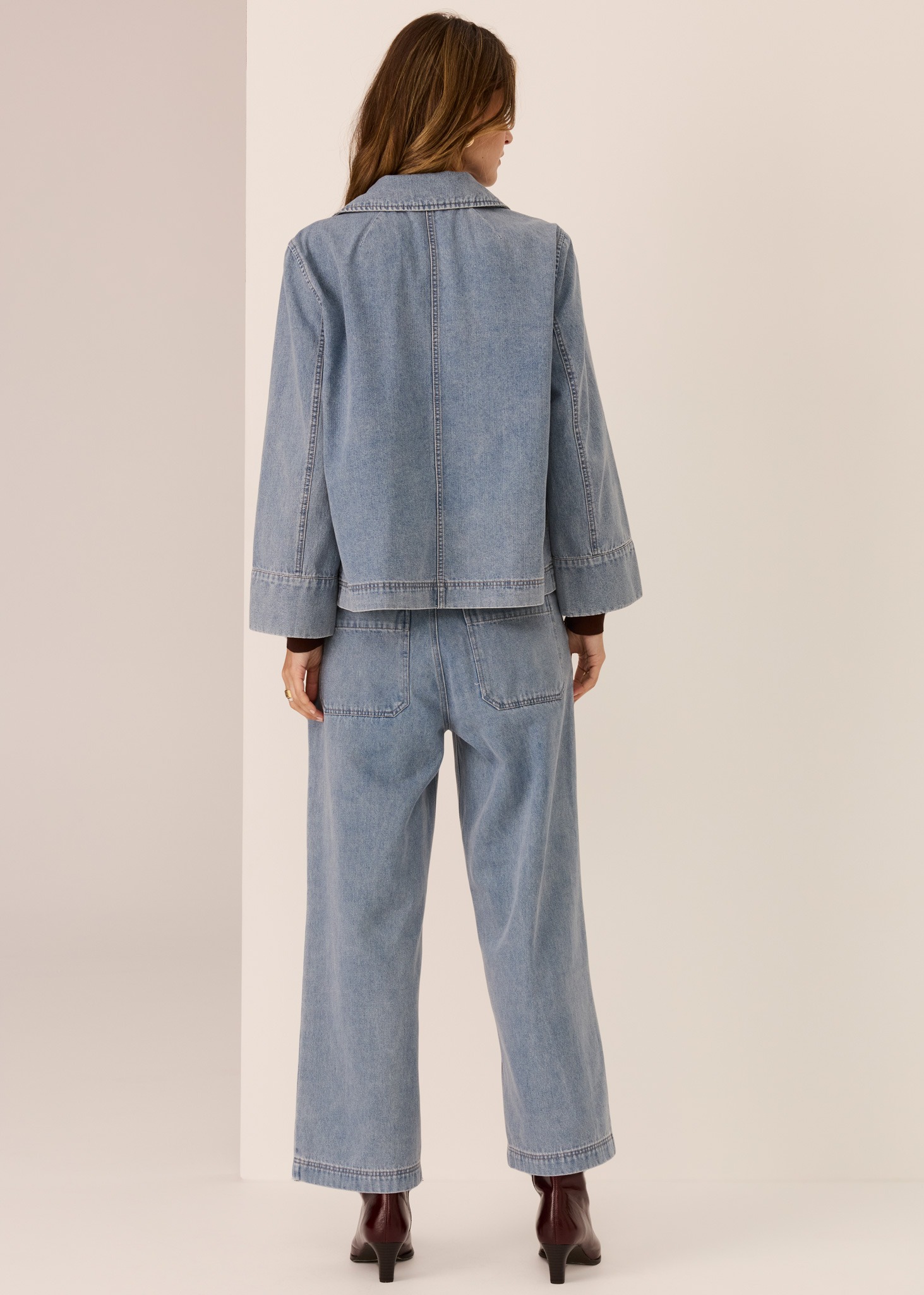 POL Andie Cropped Jean - Blue Wash - Image 6