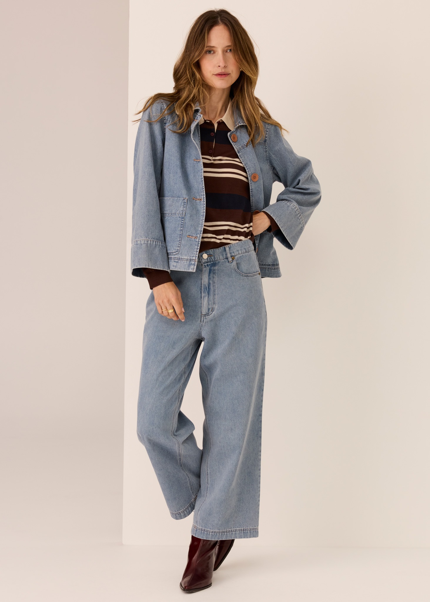 POL Andie Cropped Jean - Blue Wash - Image 4
