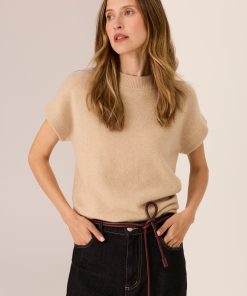 POL Astor Knit Top - Pebble