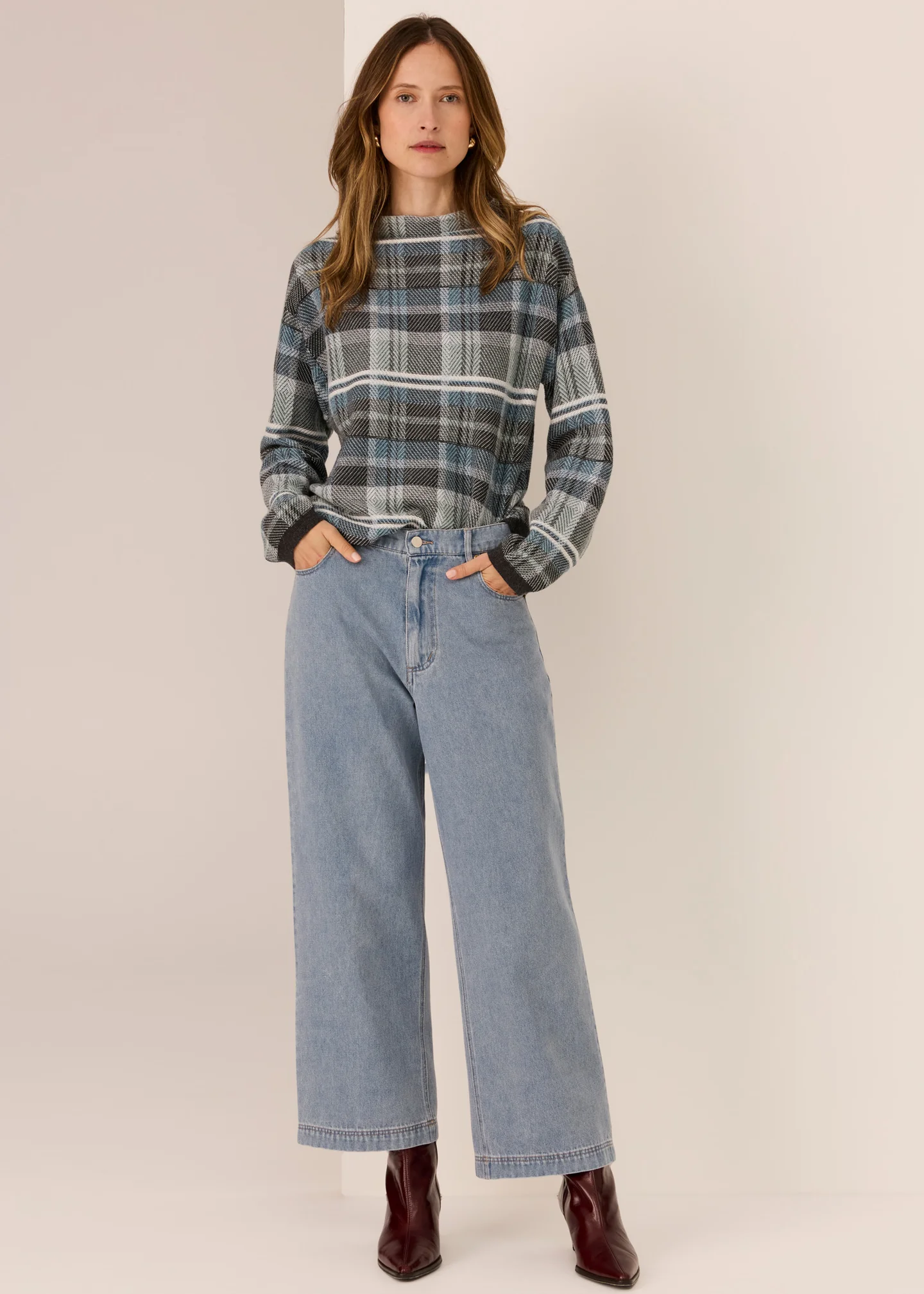 POL Andie Cropped Jean - Blue Wash - Image 2
