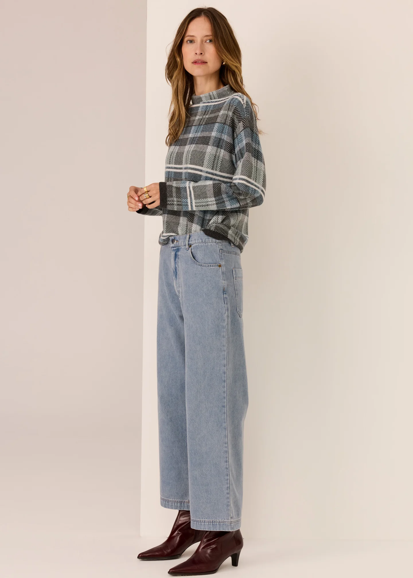 POL Andie Cropped Jean - Blue Wash - Image 3