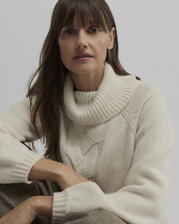 Yarra Trail Rationale Knit - Ecru - Image 2