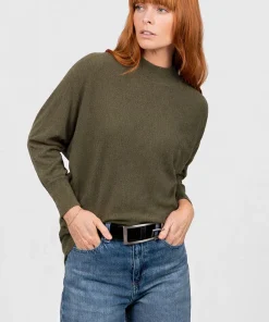 Bridge & Lord Dolman 3/4 Sleeve Pullover - Olive