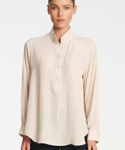 Mela Purdie Swish Tab Shirt - Vanilla
