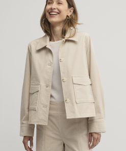 Yarra Trail Woods Shacket - Almond