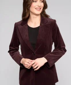 Vassalli Gallery Blazer - Merlot