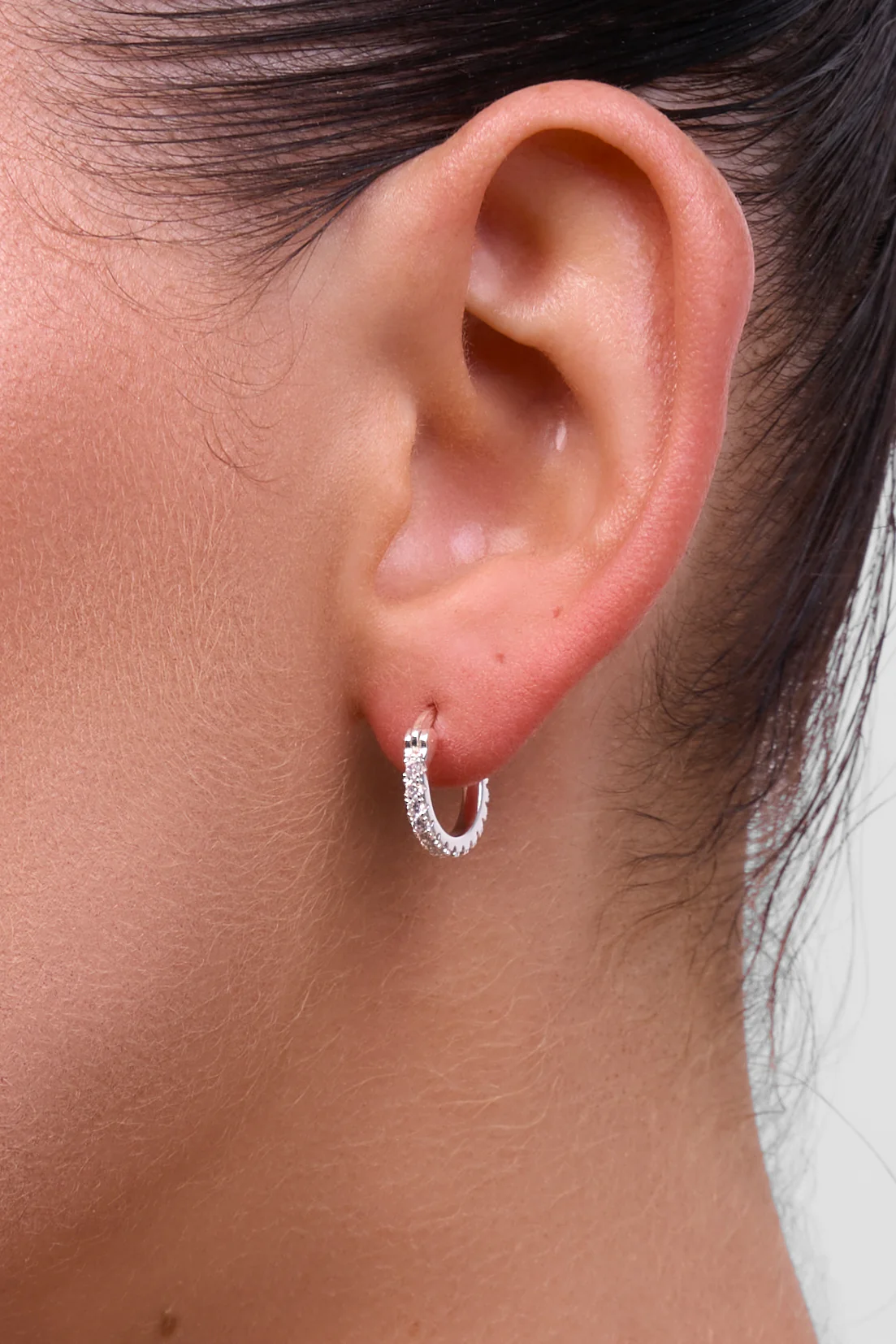 Liberte' Piccola Dolce Huggie Earrings - Silver