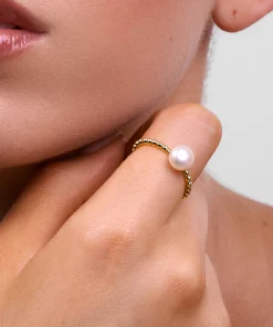 Liberte' Cove Pearl Ring - Gold