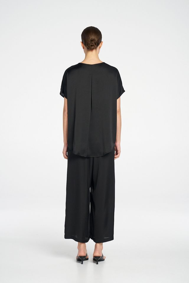 Mela Purdie Pace Pant – Black Mirror Satin - Image 5
