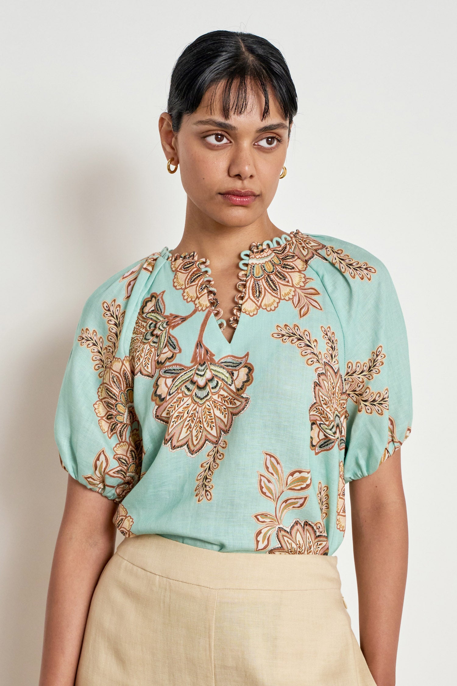 Zoe Kratzmann Perceive Top - Mint Kgari