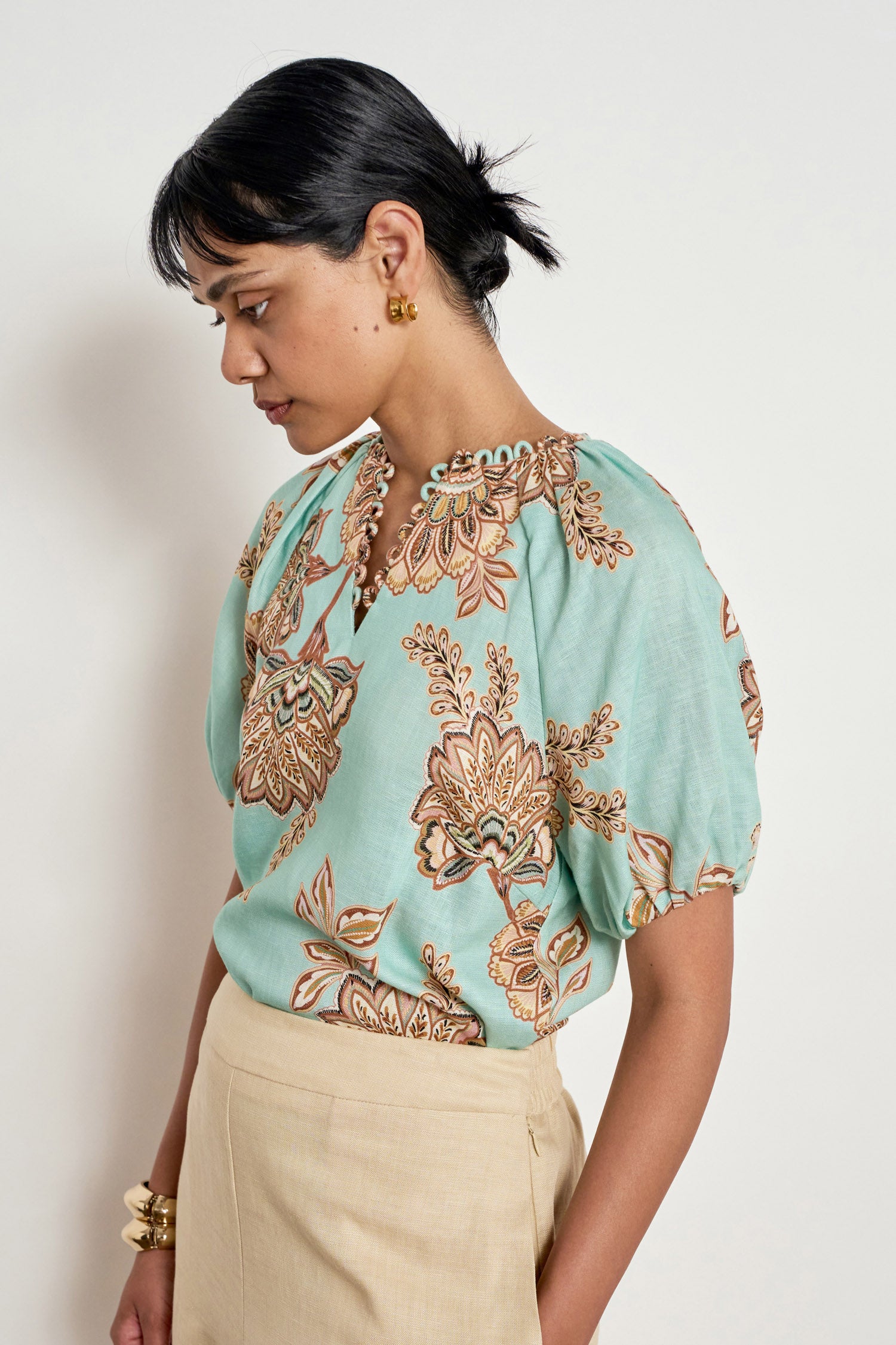 Zoe Kratzmann Perceive Top - Mint Kgari - Image 3
