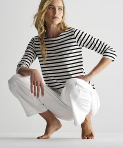 Mela Purdie Relaxed Boat Neck - Banner Stripe