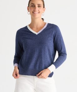 Zacket & Plover V Accent - Denim
