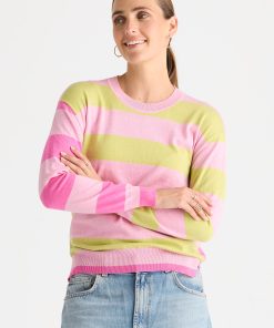 Zacket & Plover Coastal Stripe - Tickled Pink