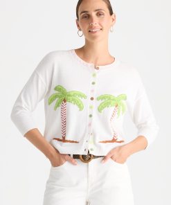 Zaket & Plover island Cardi - White