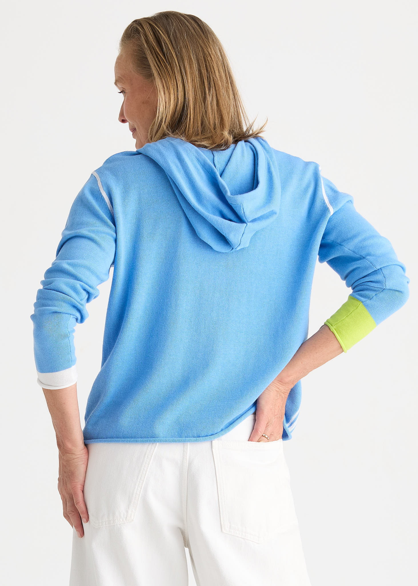 Zacket & Plover Sports Hoodie - Cornflour - Image 3