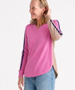 Zaket & Plover Rounded Bottom Vee - Pop Pink