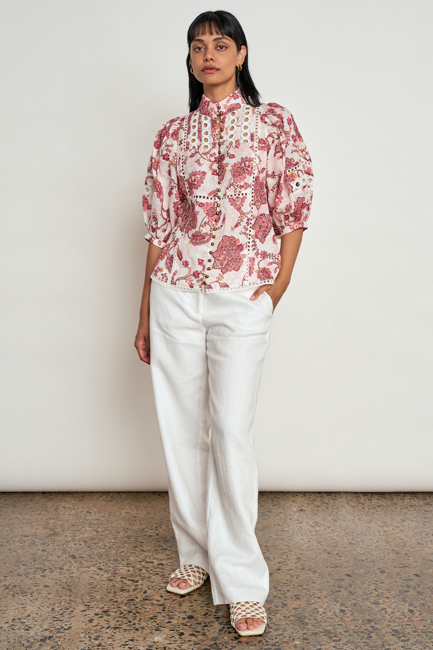 Zoe Kratzmann Offset Pant - Porcelain - Image 2