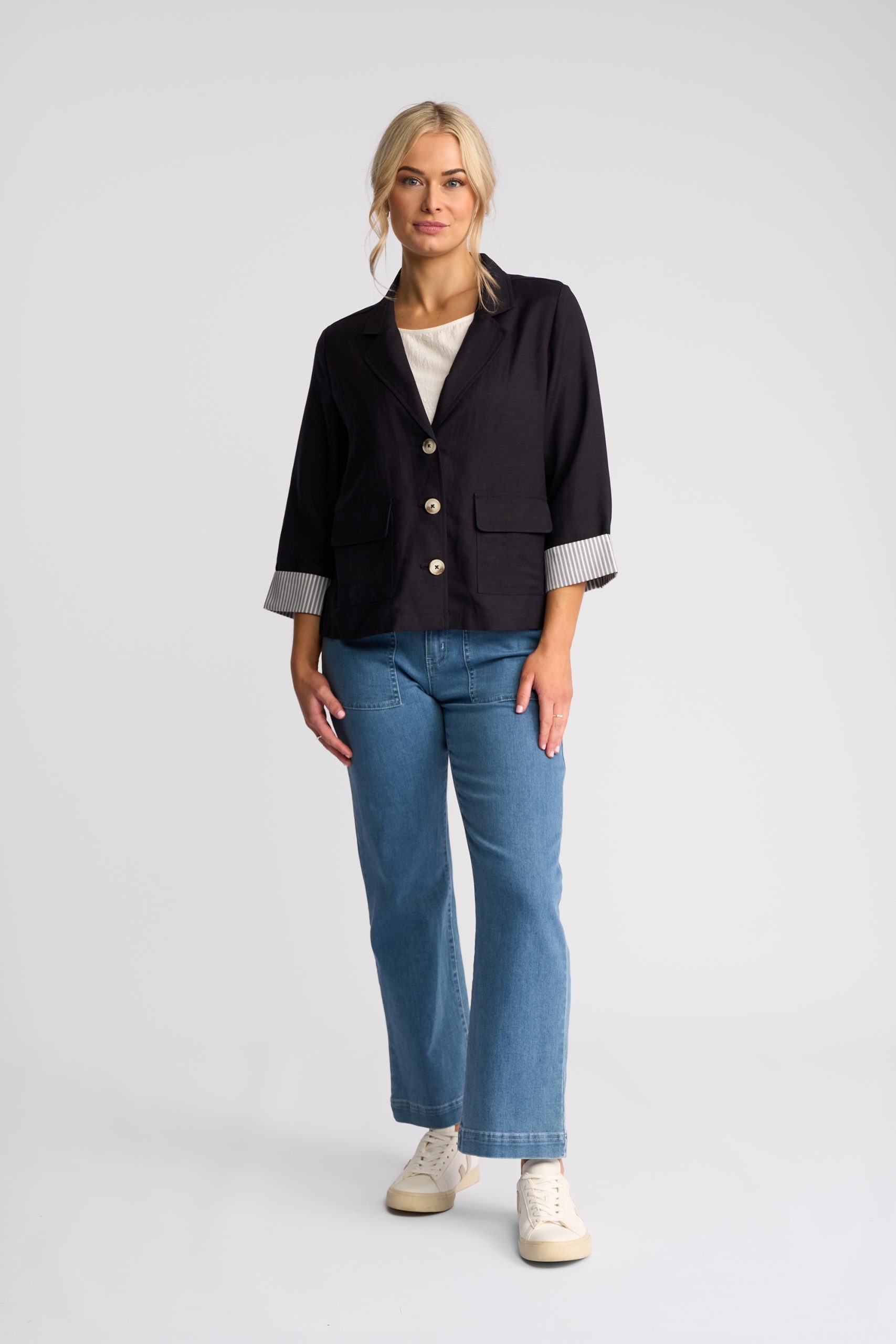 Vassalli Honey Jacket - Navy - Image 4