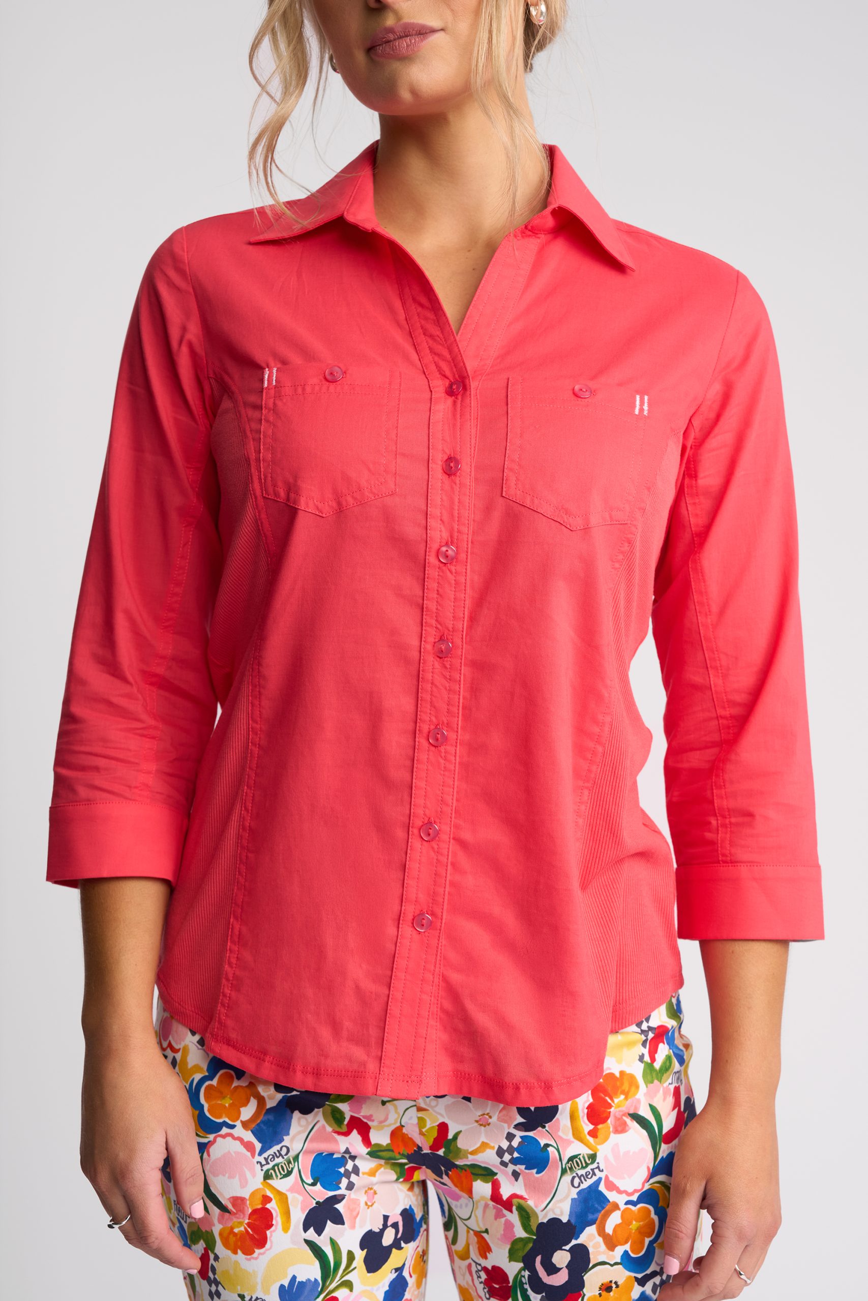 Vassalli Isla Shirt - Raspberry - Image 2